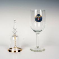 2pc United States Bell + Wine Glass