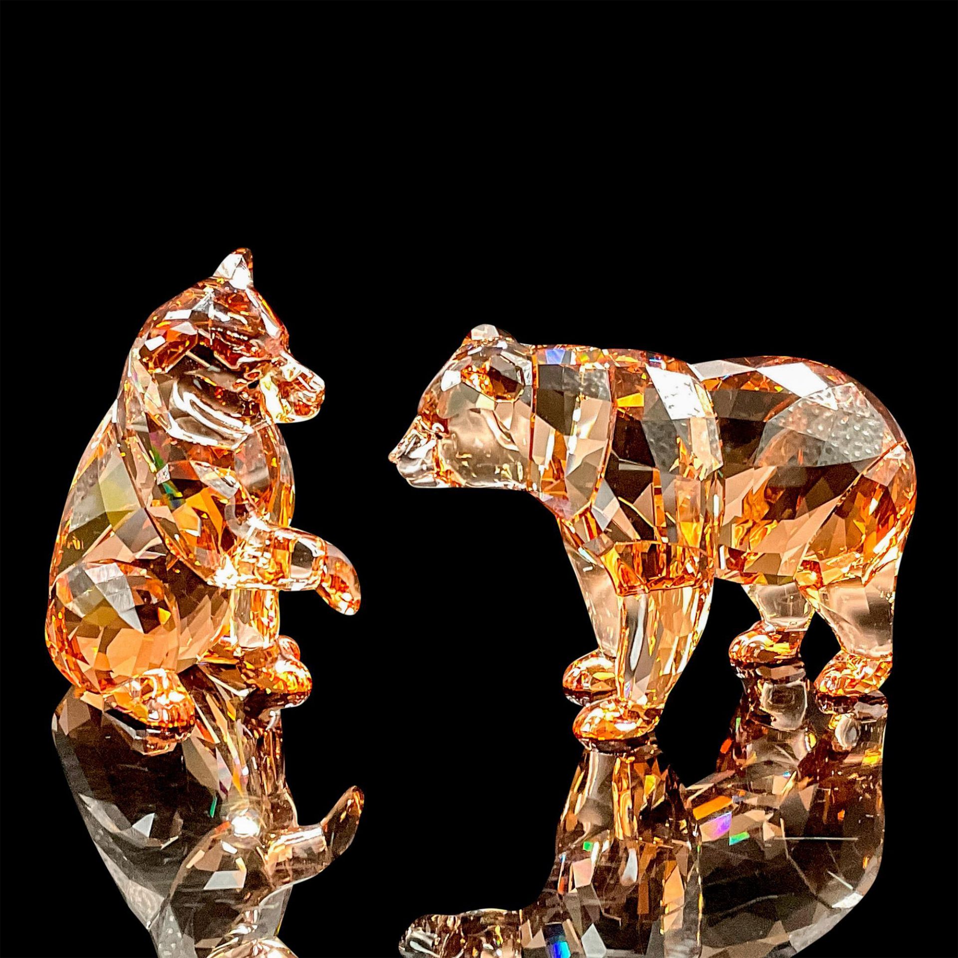 Swarovski Crystal Figurine, Golden Bear Arcadia Cubs w/Box - Bild 2 aus 3