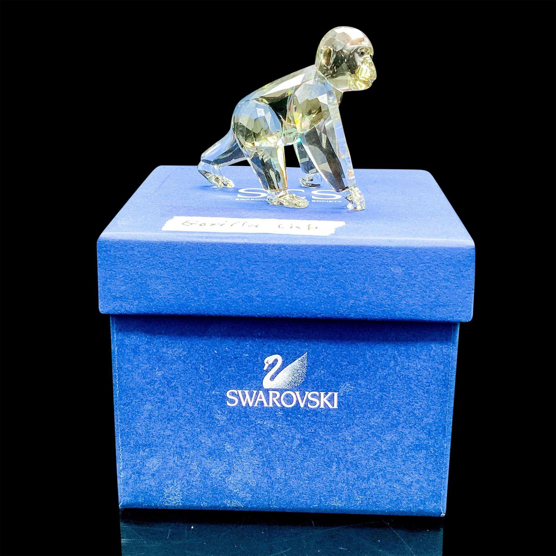 Swarovski Crystal Figurine, Gorilla Cub - Bild 3 aus 3