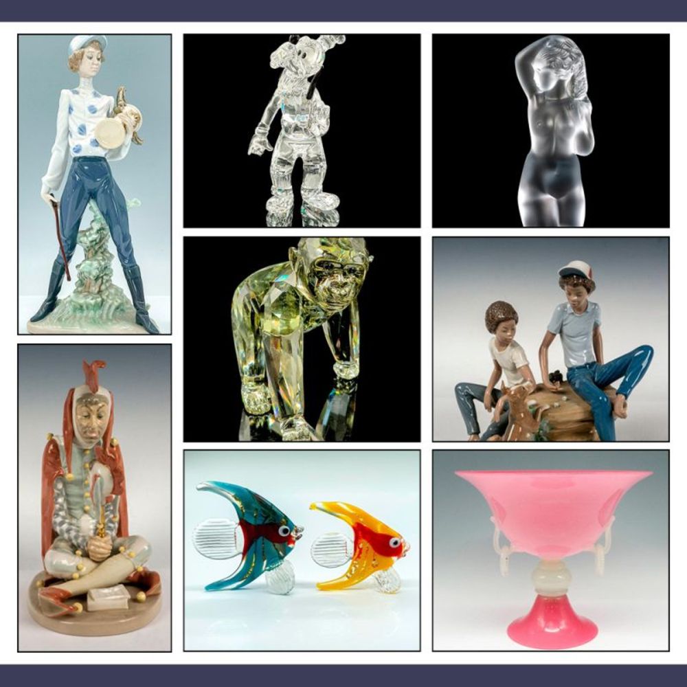 Lladro, Swarovski, Art Glass & Decor Auction