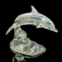 Swarovski Crystal Figurine, Dolphin on a Wave 190365