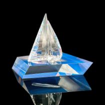 Swarovski Crystal Figurine Sailing Legend with Base