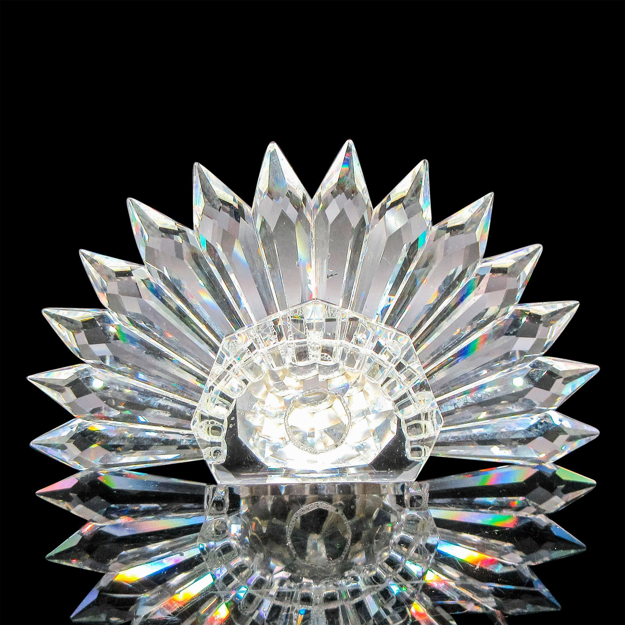 Iris Arc Crystal Figurine, Peacock - Image 2 of 3