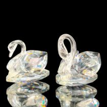 Pair of Swarovski Crystal Figurines, Swans 010005