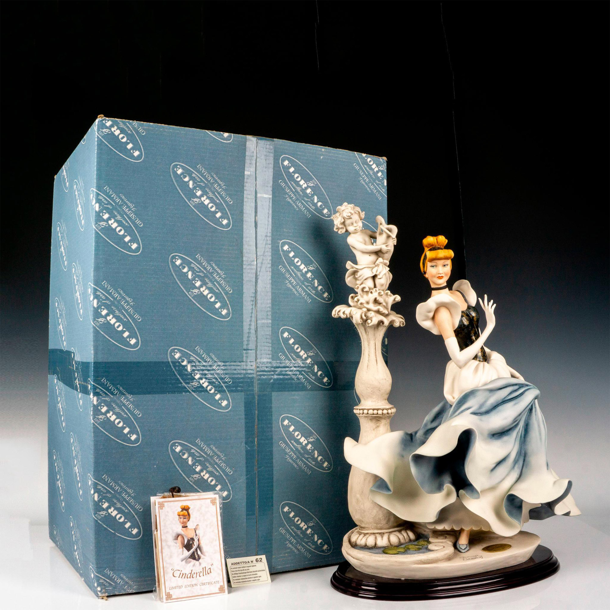 Florence Giuseppe Armani Sculpture, Cinderella 2181C, COA - Image 4 of 4