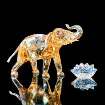 2pc Swarovski Crystal Figurine, Elephant and Plaque 1137207
