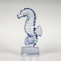 Lalique Crystal Paperweight, Seahorse