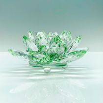 Green Crystal Waterlily Paperweight