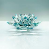 Blue Crystal Waterlily Paperweight