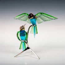 Swarovski Crystal Paradise Birds Figurine, Bee-Eaters 957128