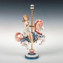 Girl On Carousel Horse 1001469 - Lladro Porcelain Figurine