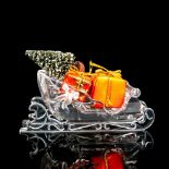 Swarovski Silver Crystal Figurine, Sleigh with Gifts