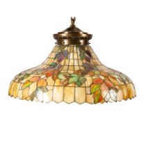 Stunning Stained Glass Tiffany Style Antique Light Chandelier
