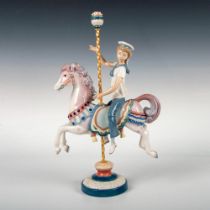 Boy On Carousel Horse 1001470 - Lladro Porcelain Figurine