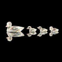 Swarovski Crystal Figurine, Duck Family 5004695