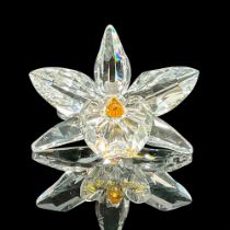 Swarovski Crystal Figurine, Orchid Yellow Center