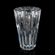 Baccarat Crystal Vase, Tall Faceted