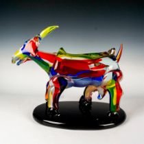 Murano Glass by Walter Furlan Picasso Sculpture, Capra