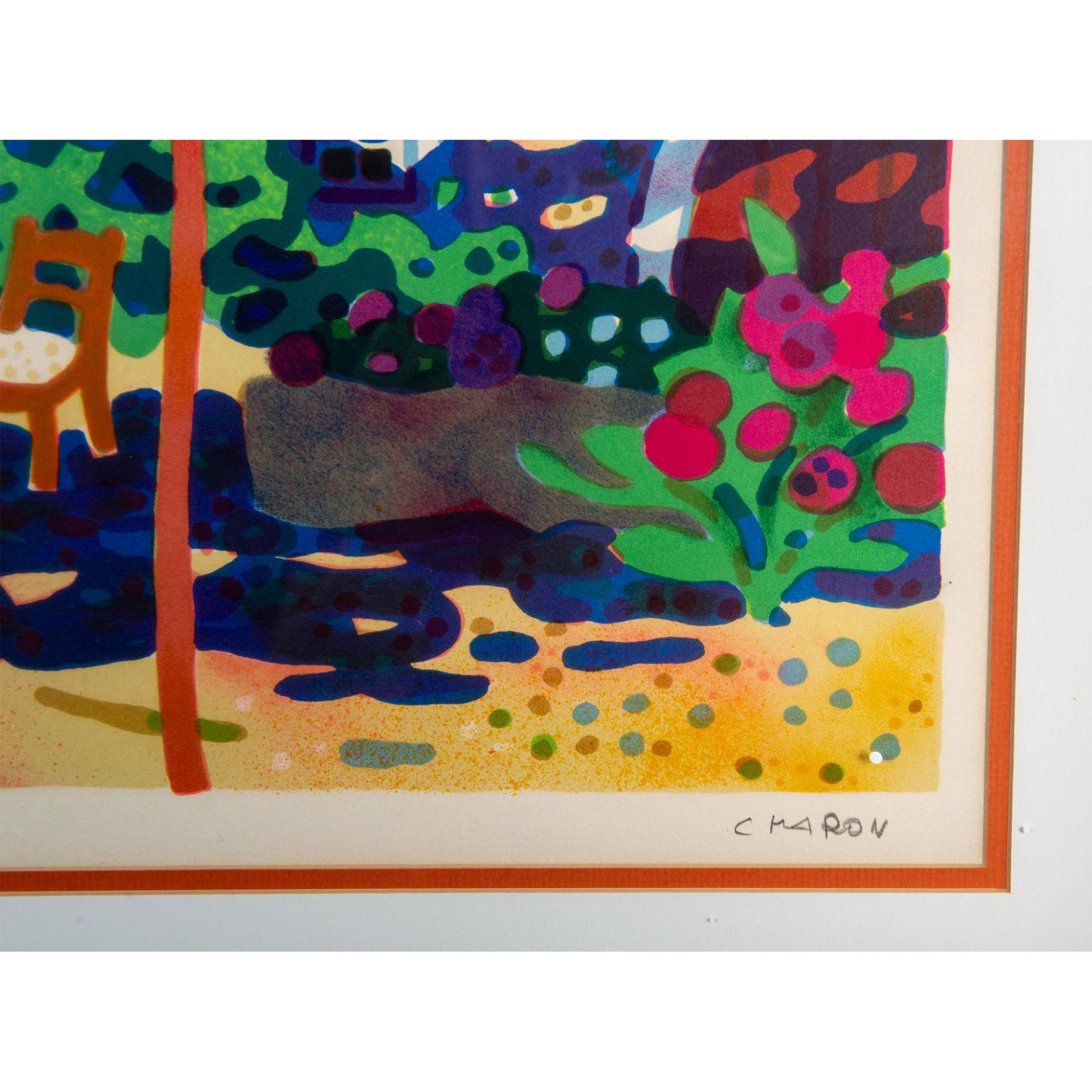 Guy Charon (French, b. 1927) Color Lithograph on Paper, Summer Garden, Signed - Bild 3 aus 6