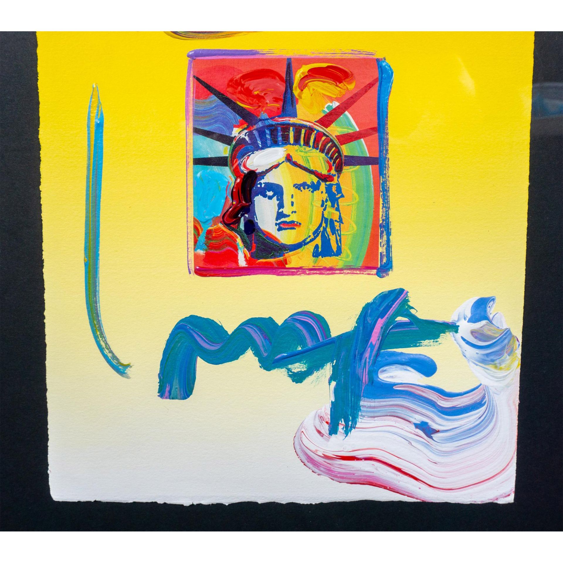Peter Max Original Mixed Media with Acrylic on Paper, Signed - Bild 3 aus 5