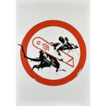 Bansky (b. 1974) Poster Print Cut and Run The Rat