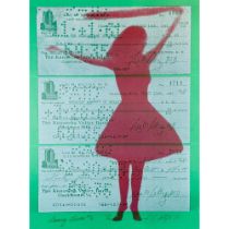 Joanne Seltzer (1946-) Lithograph, Dance Lesson #6, signed