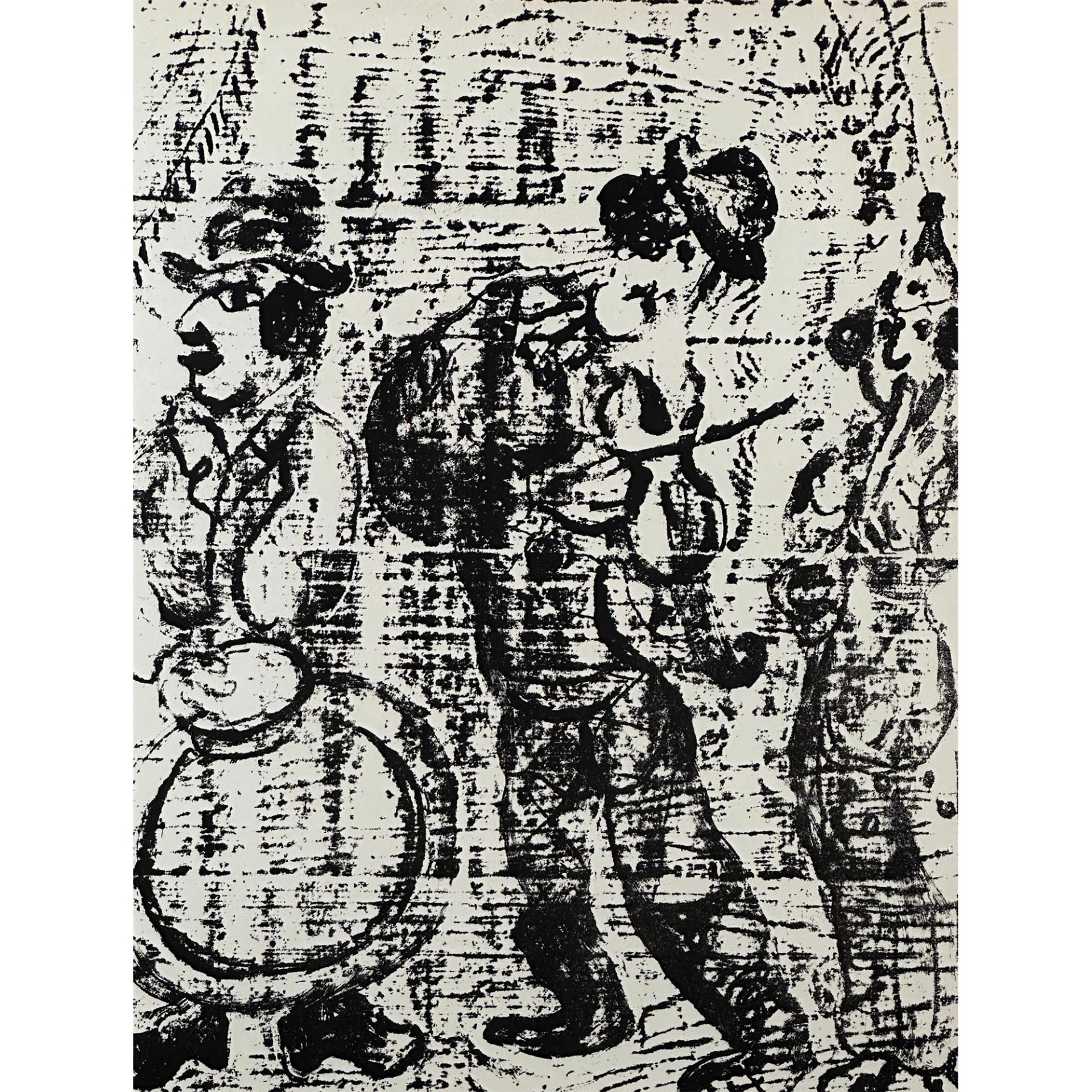 Chagall (1887-1985) Lithograph, The Wandering Musicians M. 396 Portfolio: Lithographs Book II - Bild 2 aus 2