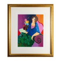 Itzchak Tarkay, Color Serigraph on Wove Paper, Signed