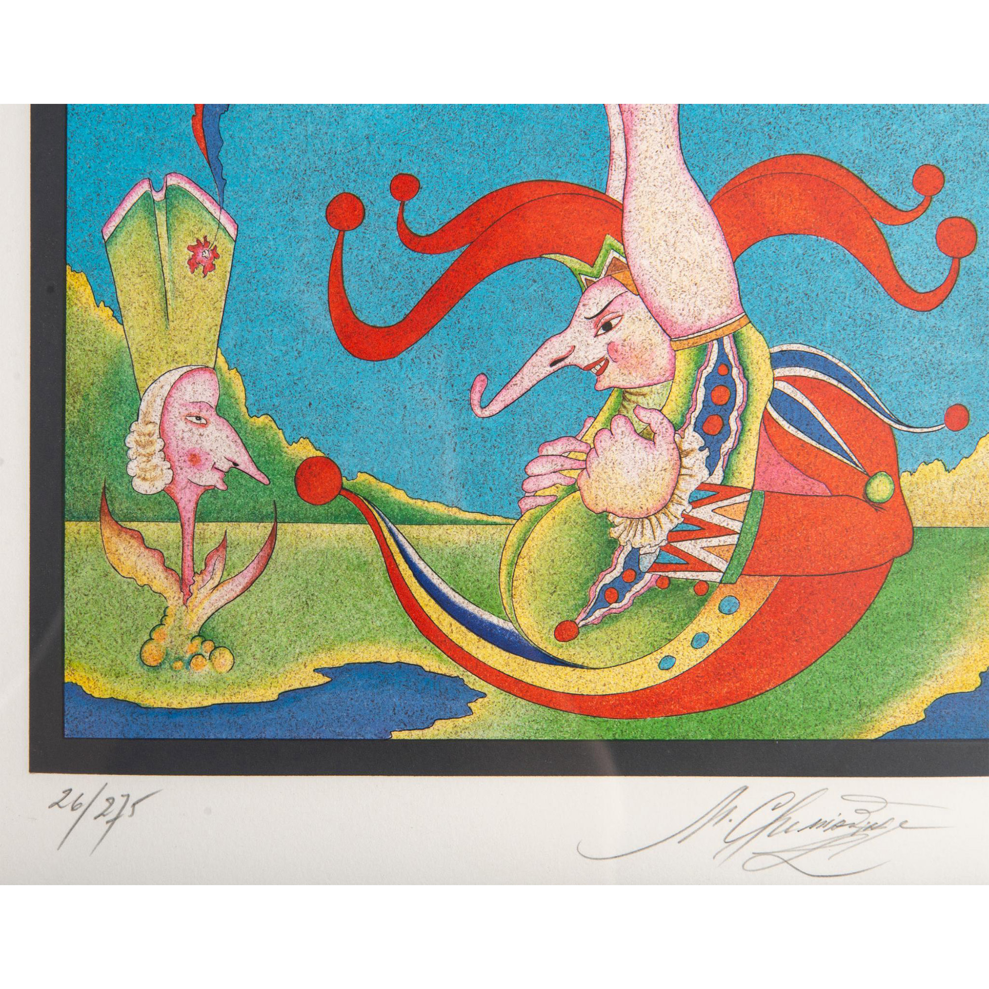 Mihail Chemiakin (Russian/French, b.1943) Color Lithograph on Velin Paper, Signed - Image 4 of 7
