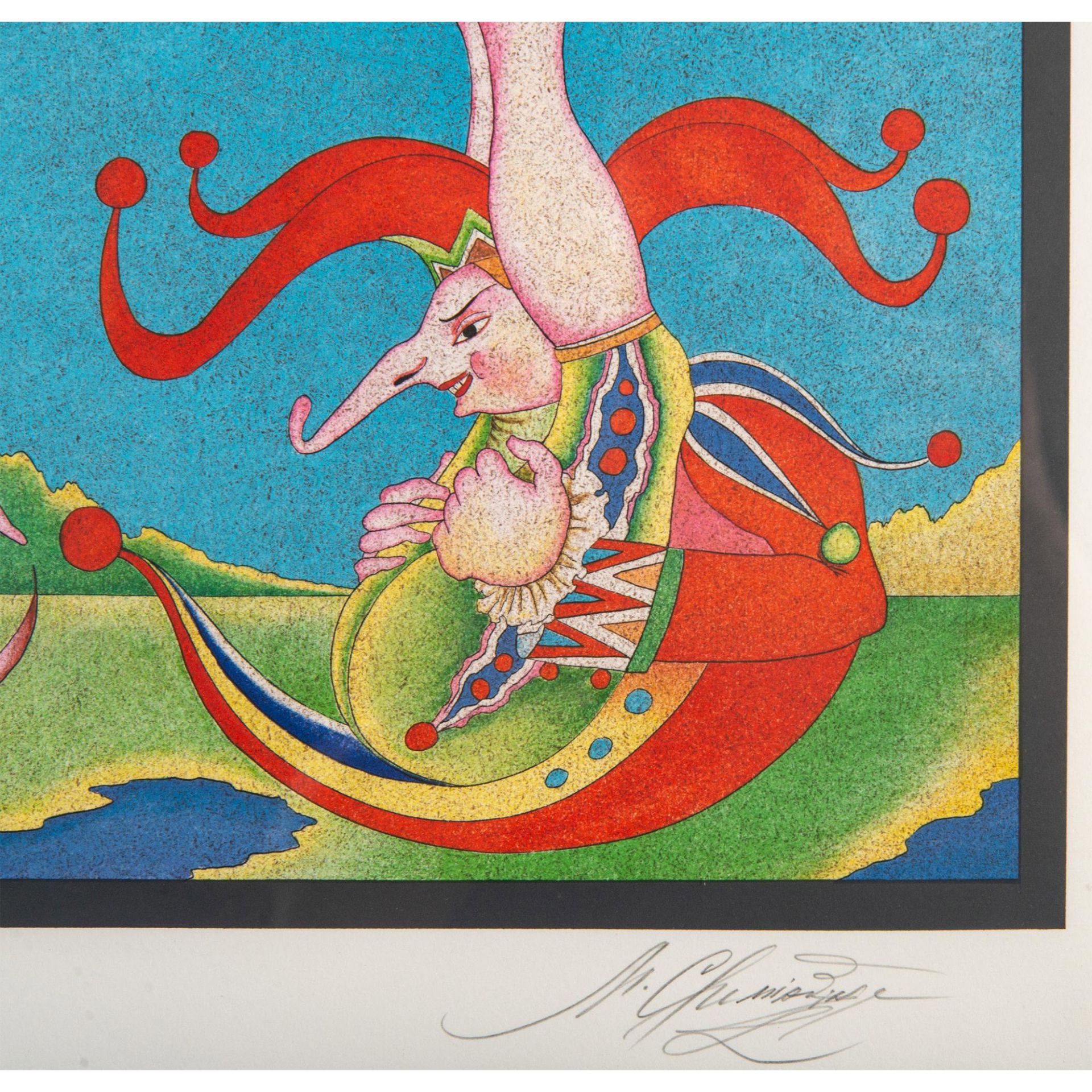 Mihail Chemiakin (Russian/French, b.1943) Color Lithograph on Velin Paper, Signed - Image 3 of 7