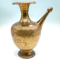 Antique Indian Hindu Deities Brass Ewer