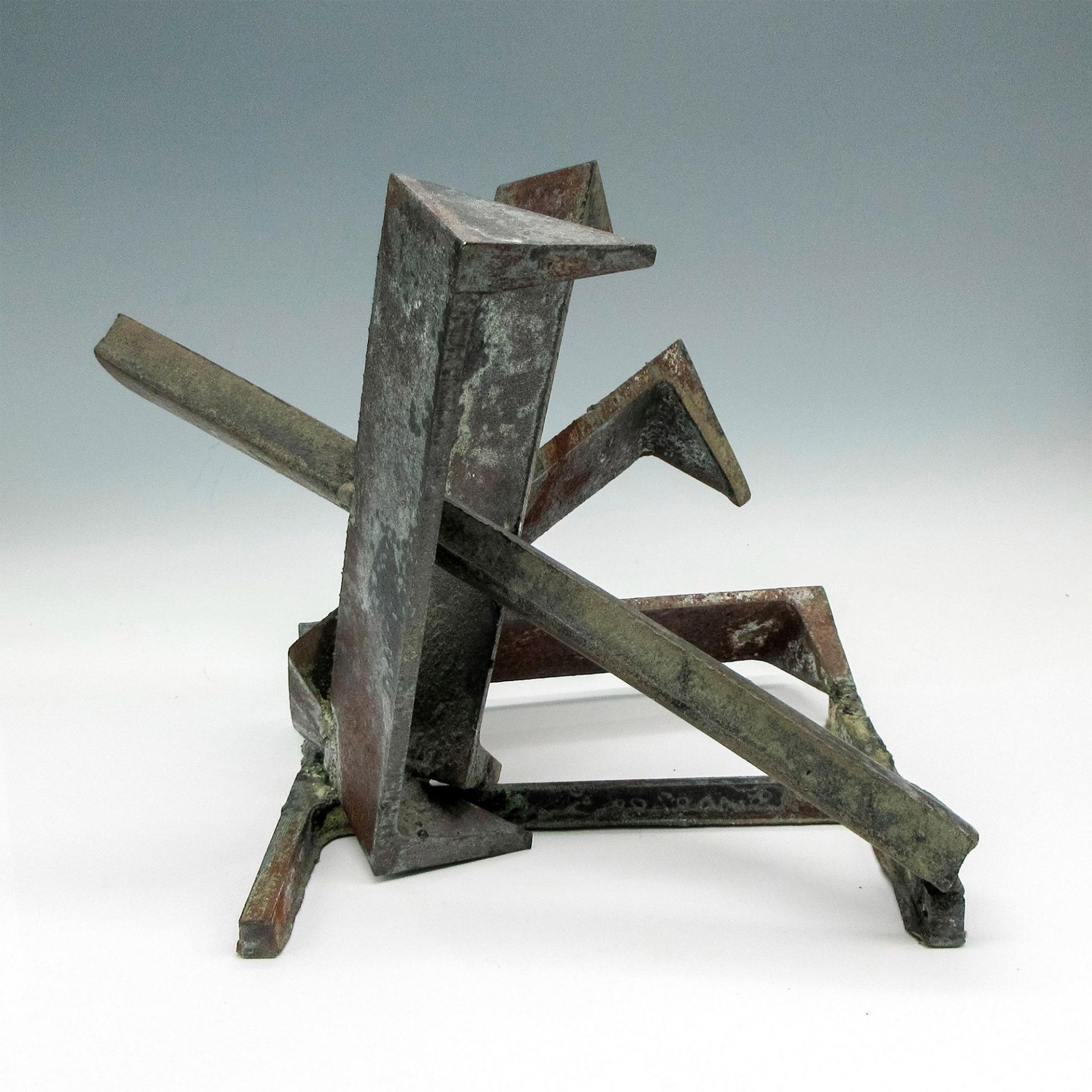 Marcello Fantoni Style Mid-Century Brutalist Steel Sculpture - Image 3 of 3