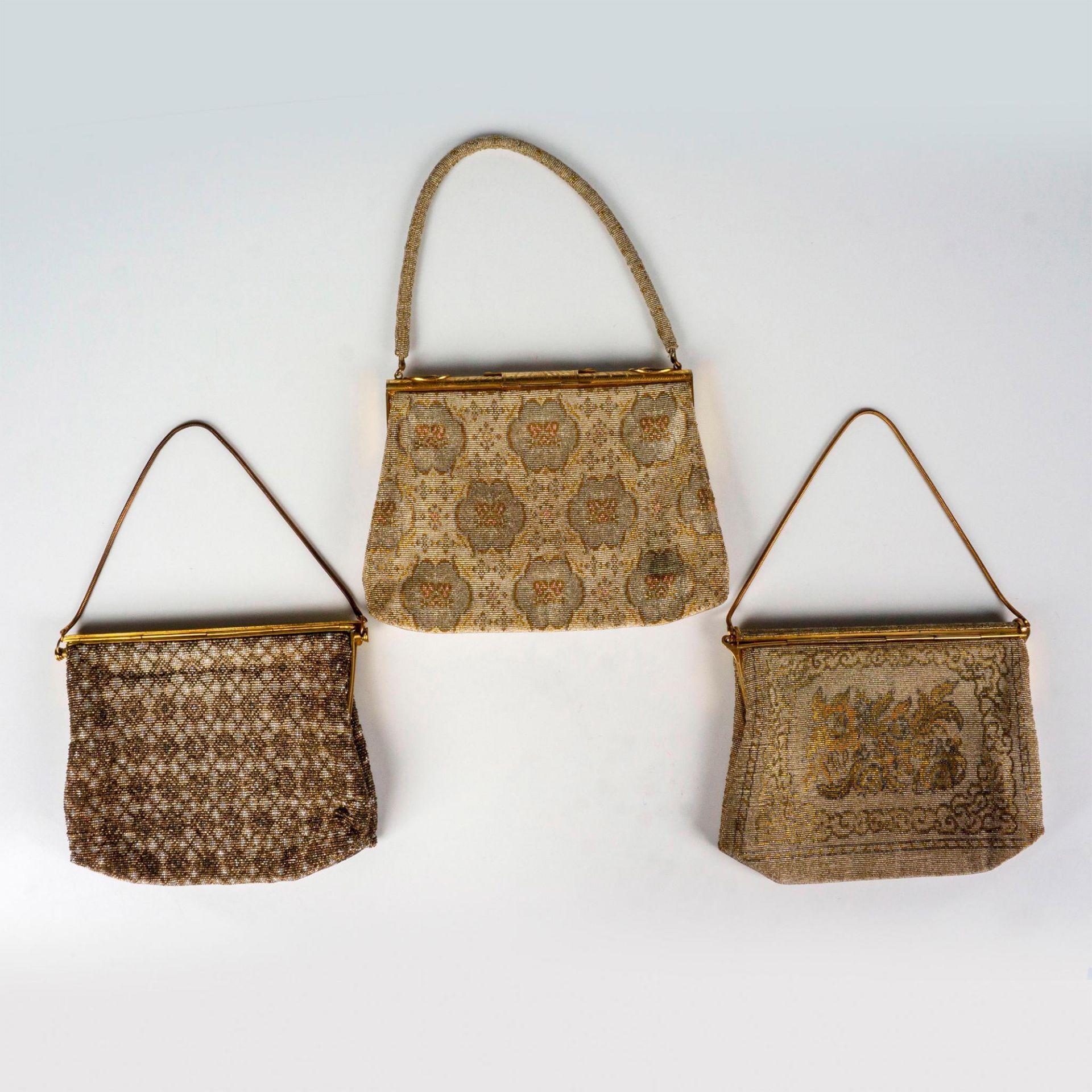 3pc Vintage French Beaded Evening Purses - Image 2 of 3