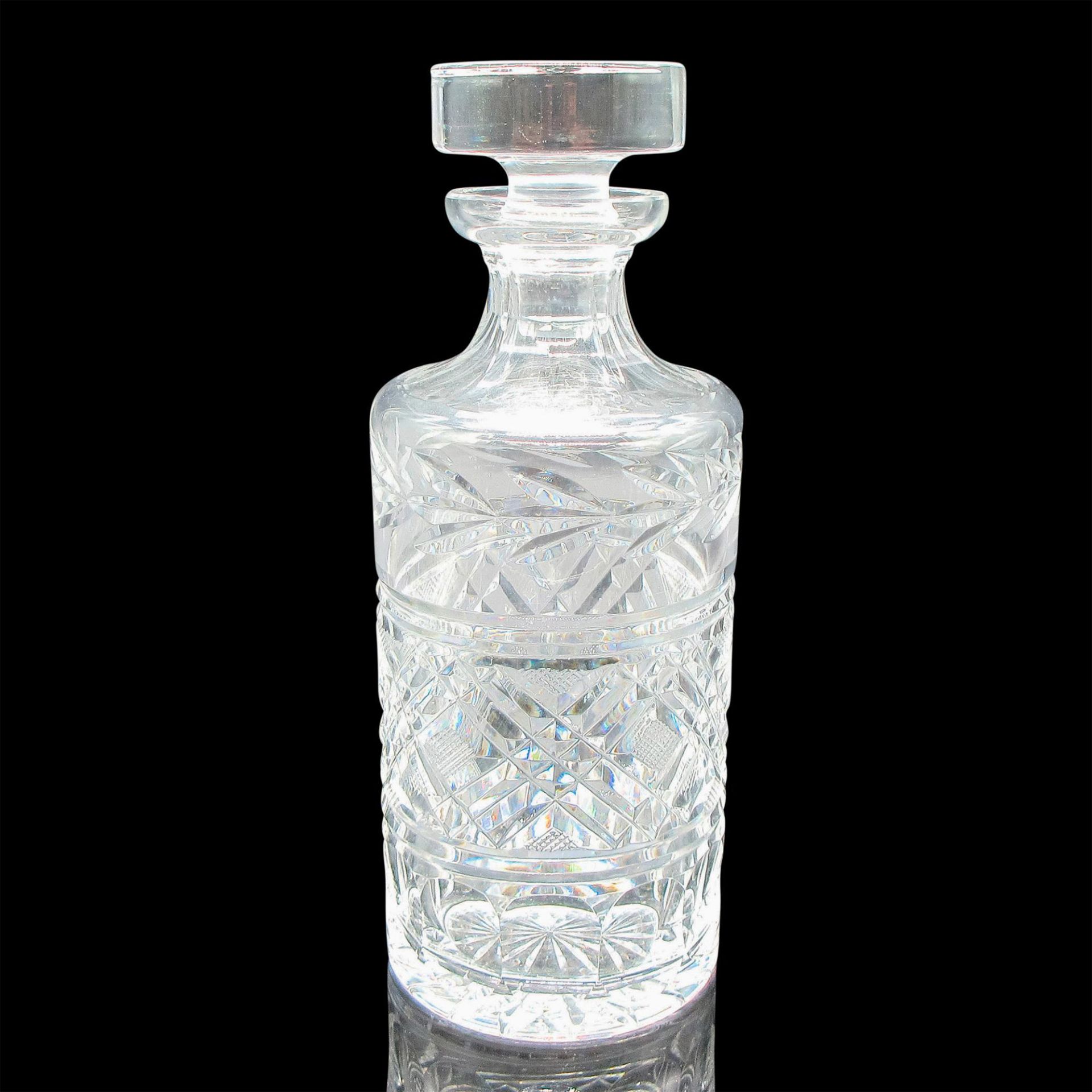 Waterford Crystal Decanter and Stopper, Laurel Criss Cross