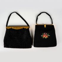 2pc Vintage French Beaded Purses