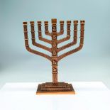 Copper Colored Judaica Menorah