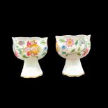 2pc Minton Bone China Haddon Hall Candle Holders