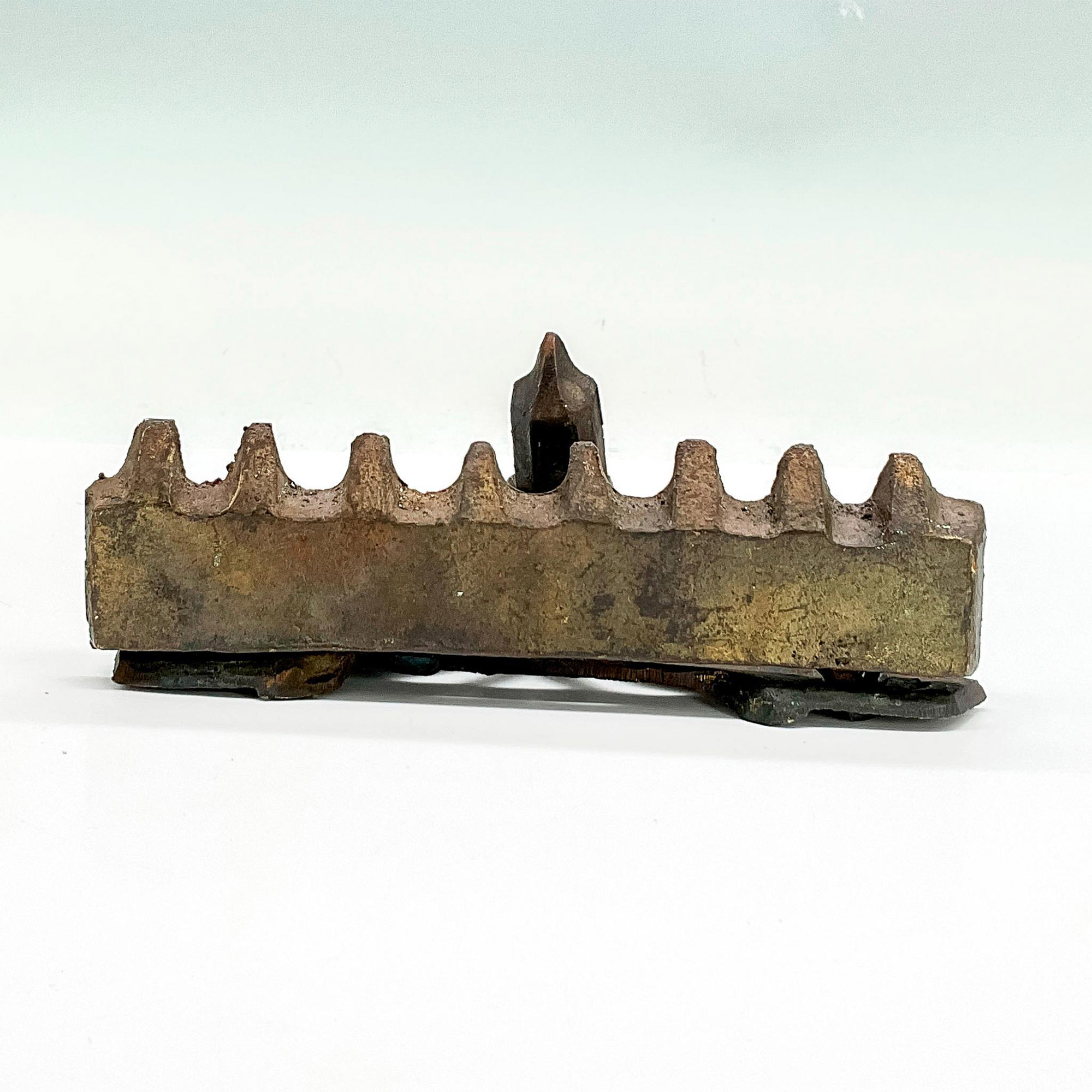 Vintage Bronze Menorah Oil Lamp - Image 3 of 3