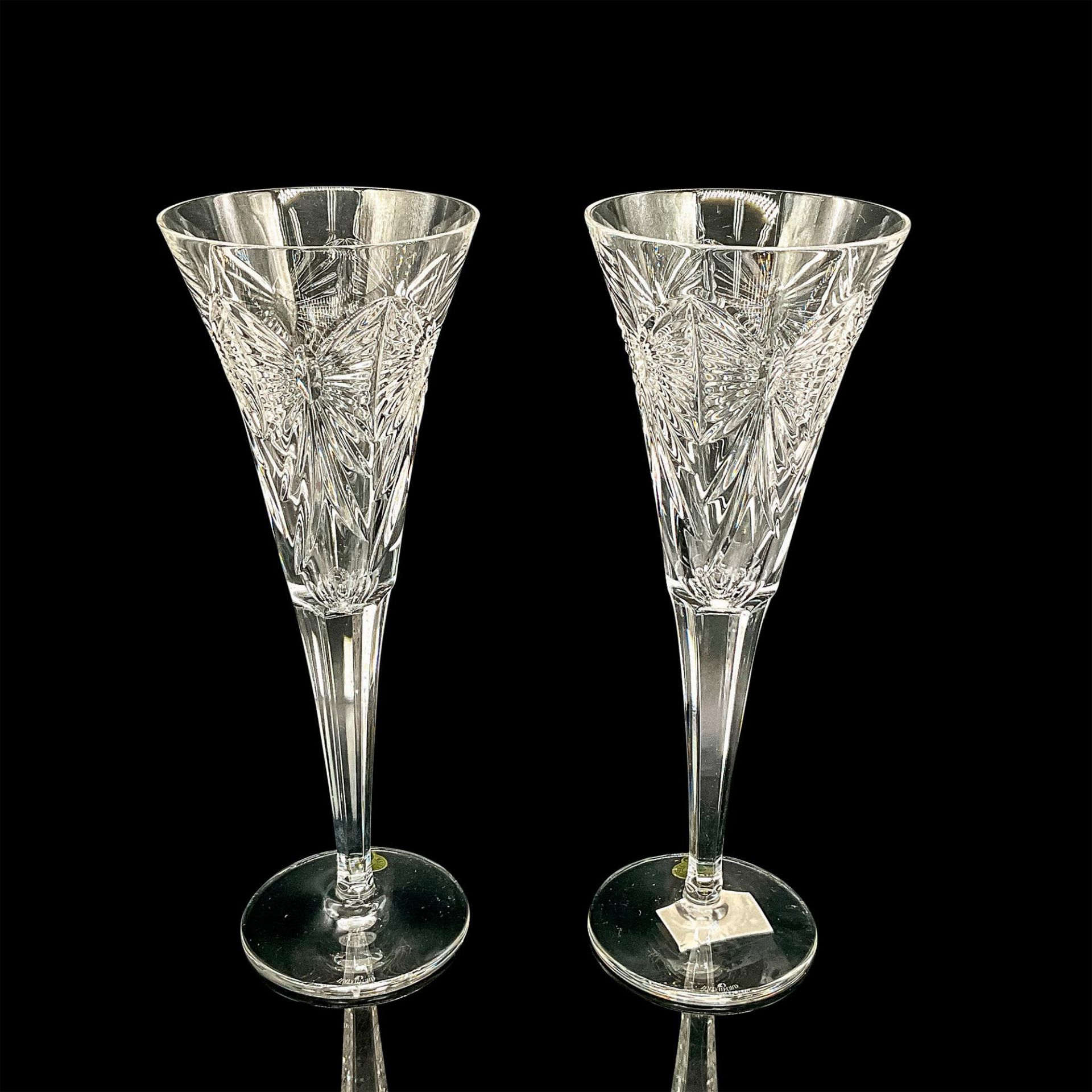 Waterford Crystal Millennium Collection Toasting Flutes - Image 2 of 4