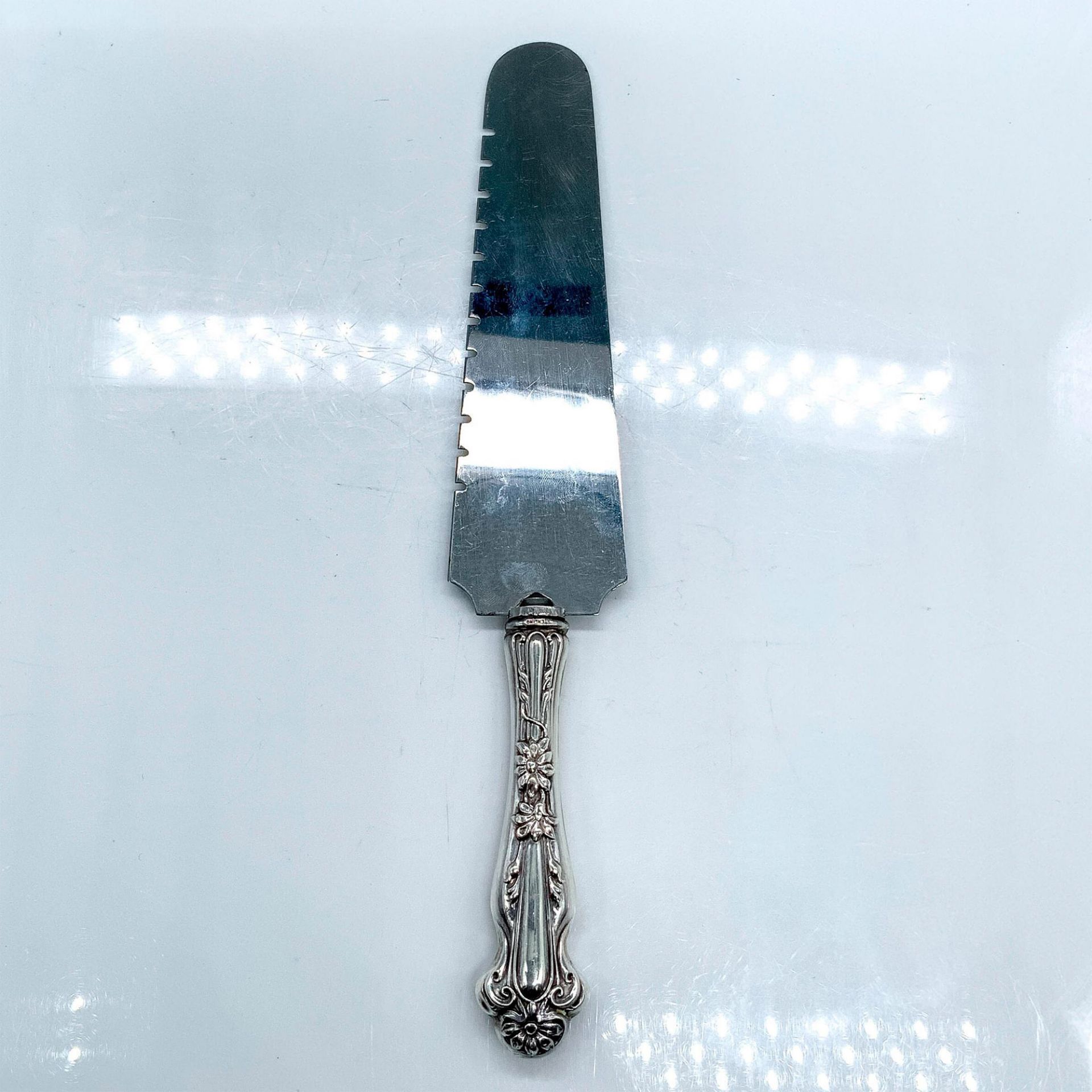 Ornate Sterling Silver Cake Serving Knife - Bild 2 aus 2