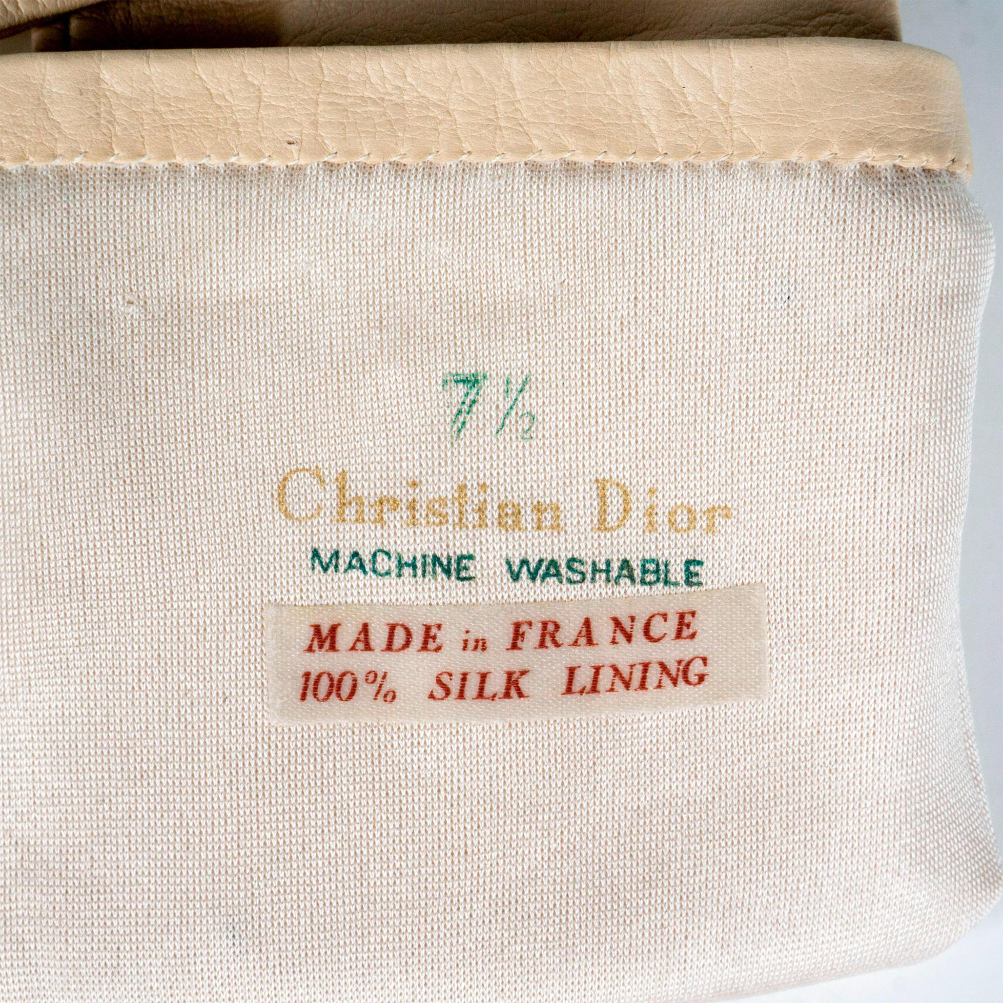 Vintage Christian Dior Kidskin Long Gloves - Image 3 of 3