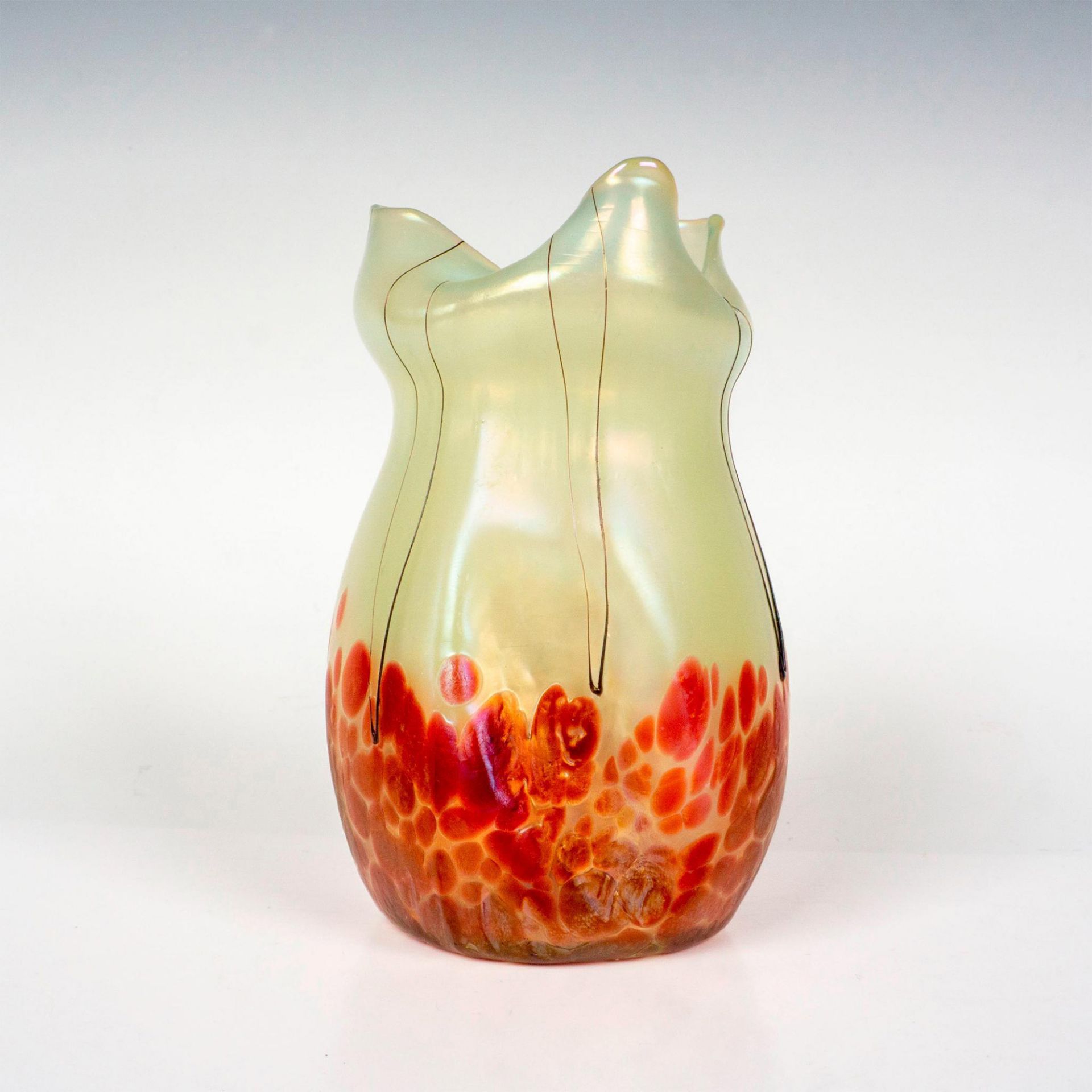 Loetz Art Glass Oil Spot Vase