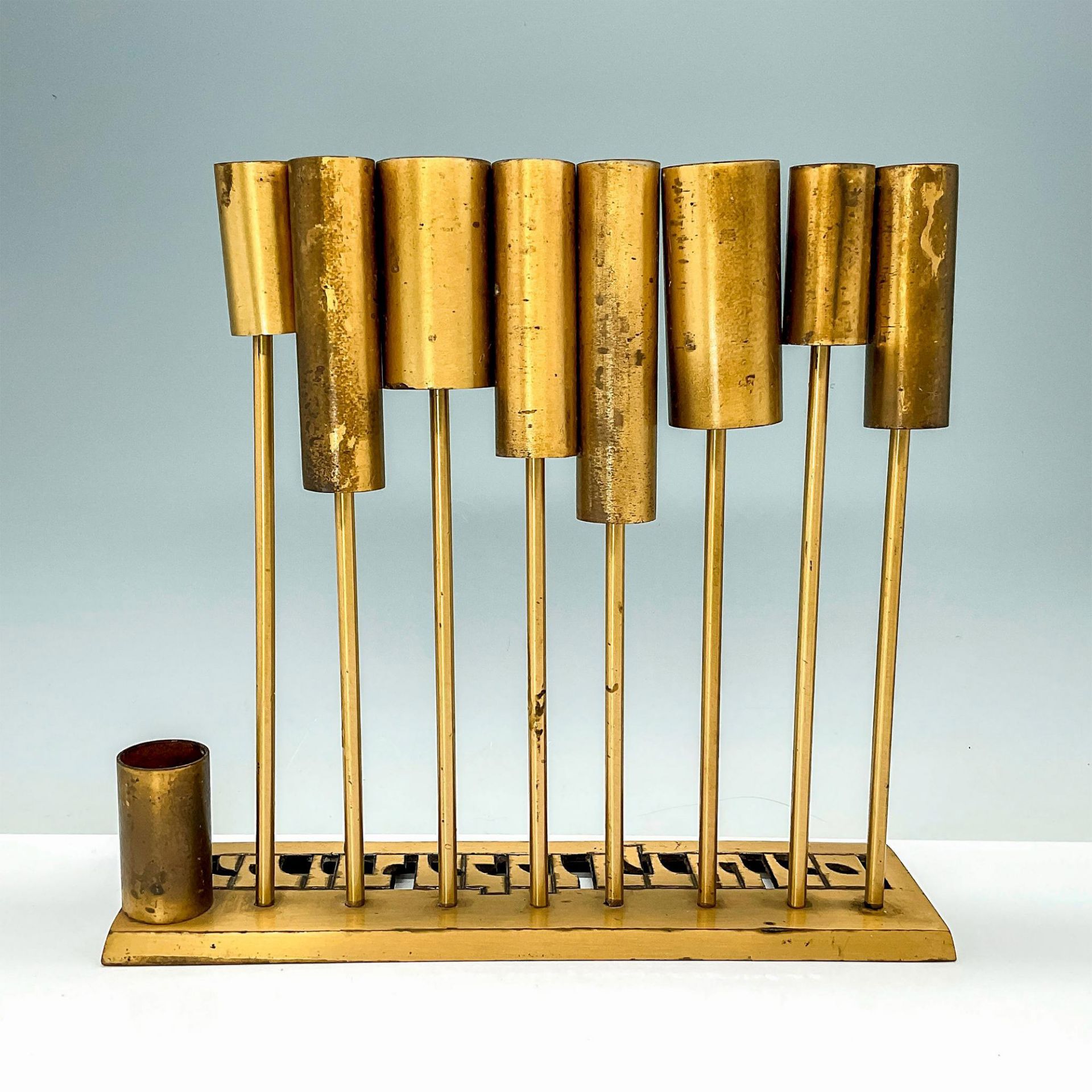 Oppenheim Brass Menorah from Israel - Bild 2 aus 3