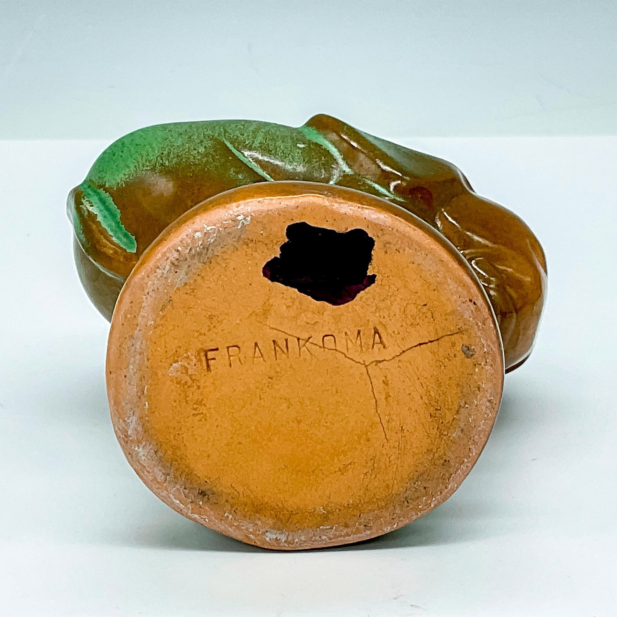 Frankoma Pottery Elephant Vase, Prairie Green - Image 3 of 3