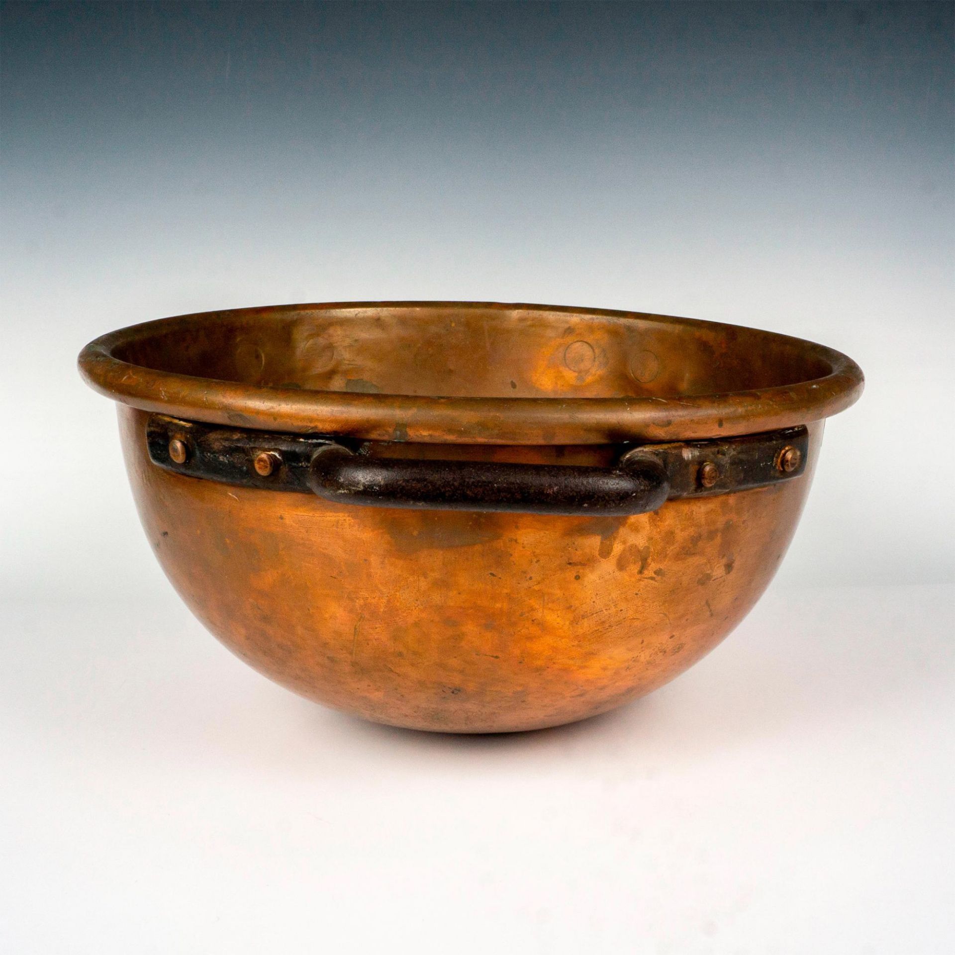 Antique Henry C. Schranck Large Copper Mixing Bowl - Bild 2 aus 5
