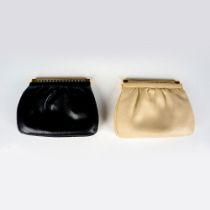 2pc Vintage Bechamel Leather Evening Bags