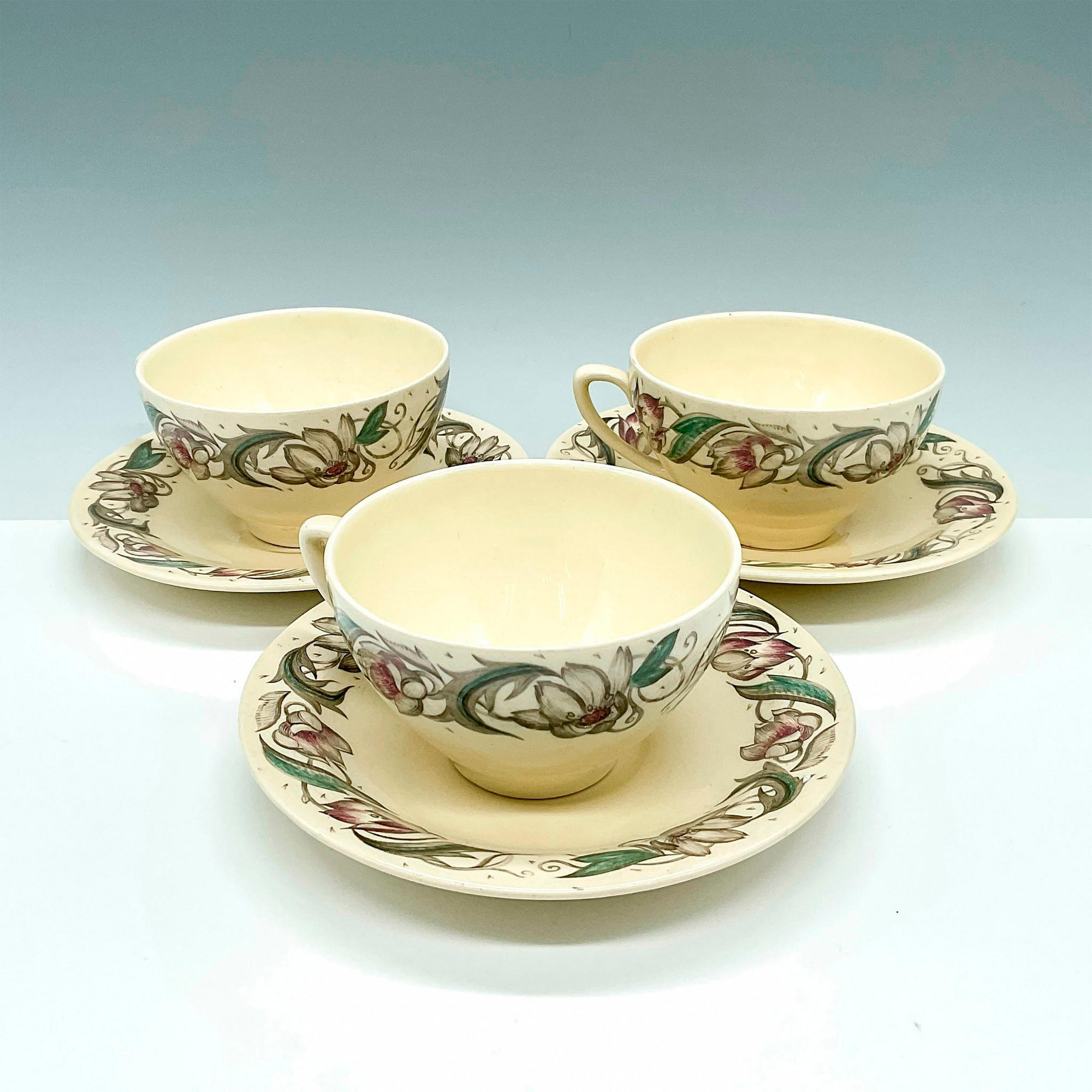 6pc Susie Cooper China Teacups and Saucers - Image 2 of 3