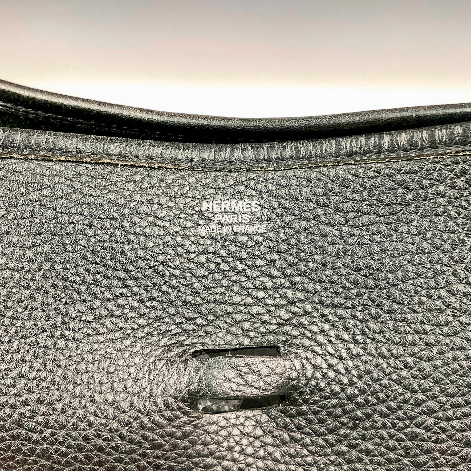 Hermes Clemence Leather Evelyne Bag - Image 7 of 9