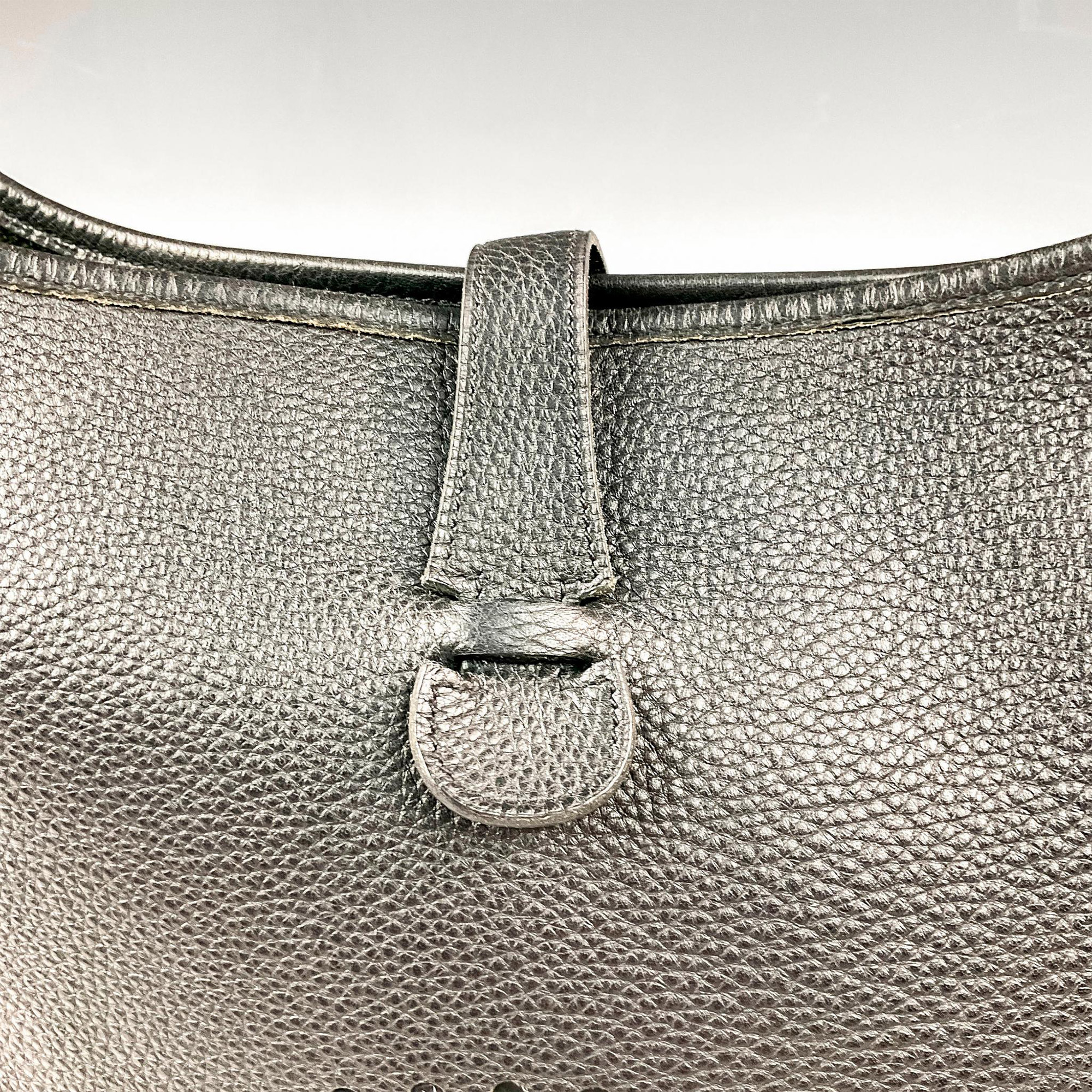 Hermes Clemence Leather Evelyne Bag - Image 6 of 9