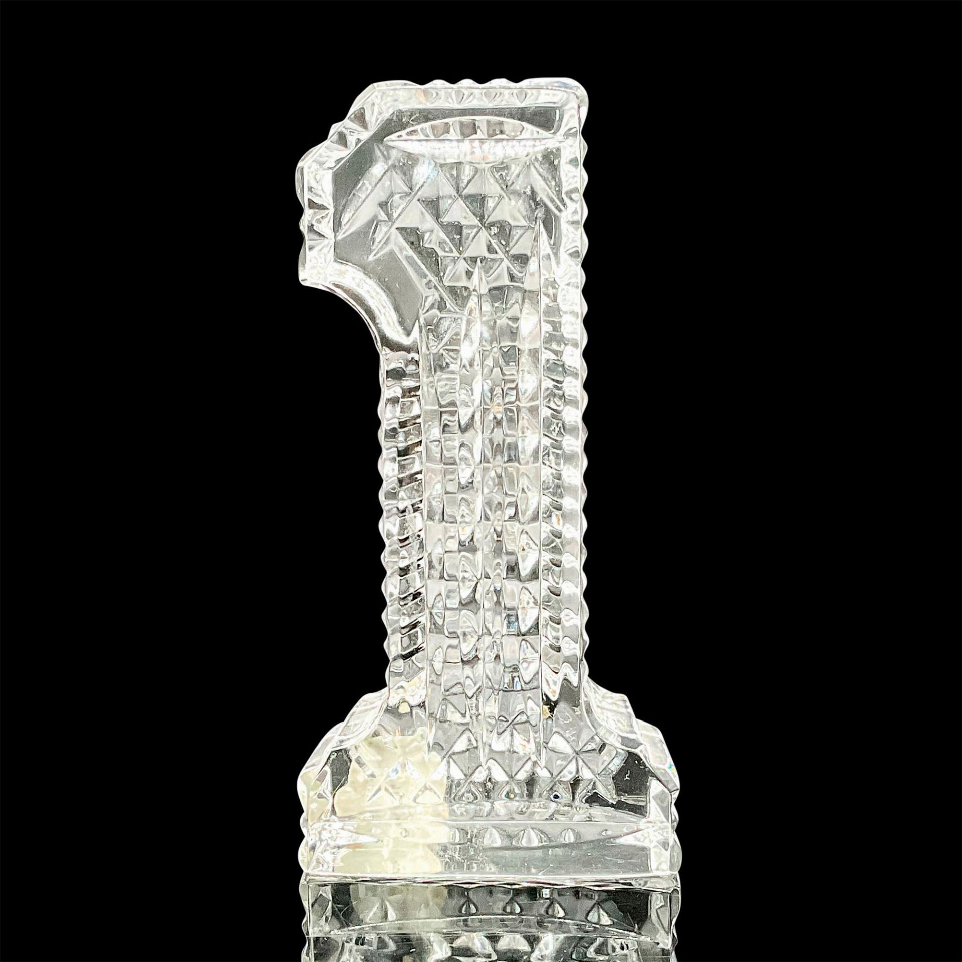 Waterford Cut Crystal Number One Paperweight